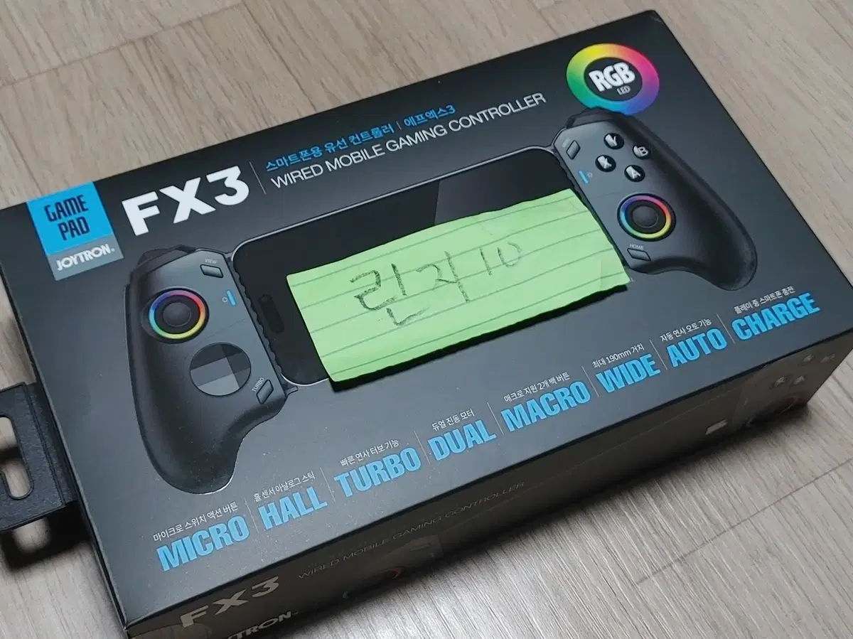 조이트론 FX3 스마트폰 모바일 C타입 게임패드 컨트롤러 (블랙) 풀박스 팝니다