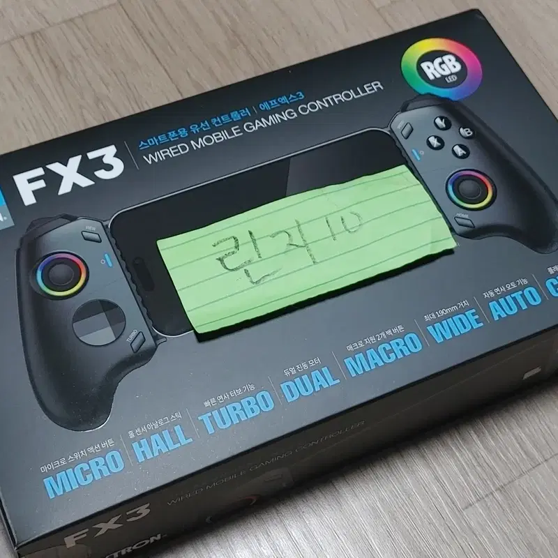 조이트론 FX3 스마트폰 모바일 C타입 게임패드 컨트롤러 (블랙) 풀박스 팝니다