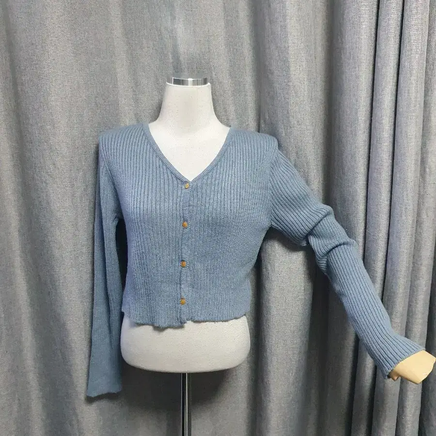 블루 청순 가디건