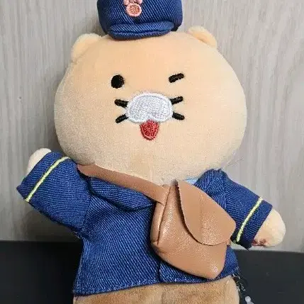 카카오프렌즈 역장 춘식이 키링 인형