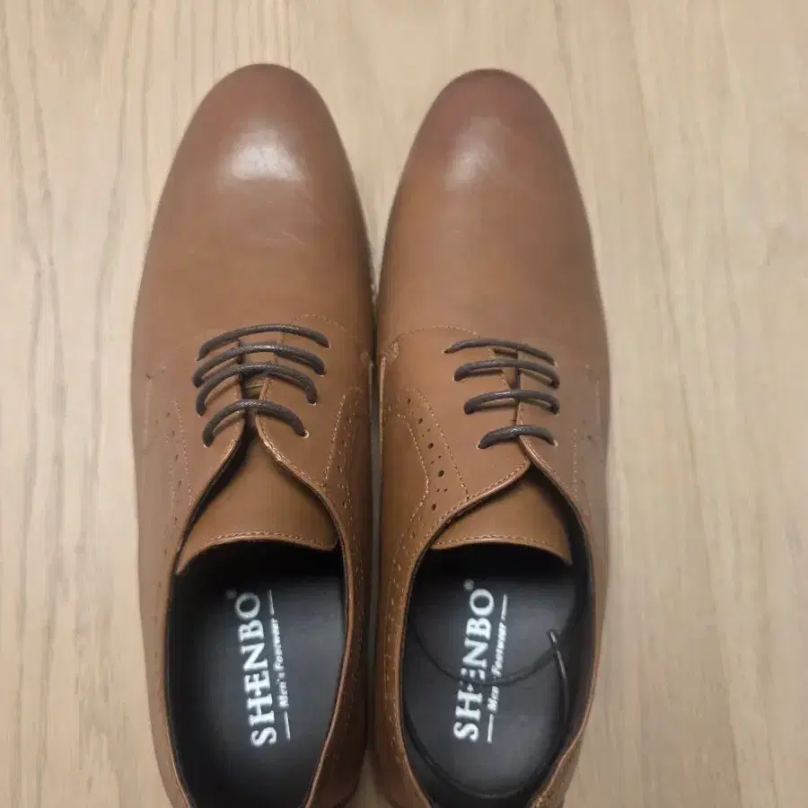 SHENBO 남성 구두 브라운 290