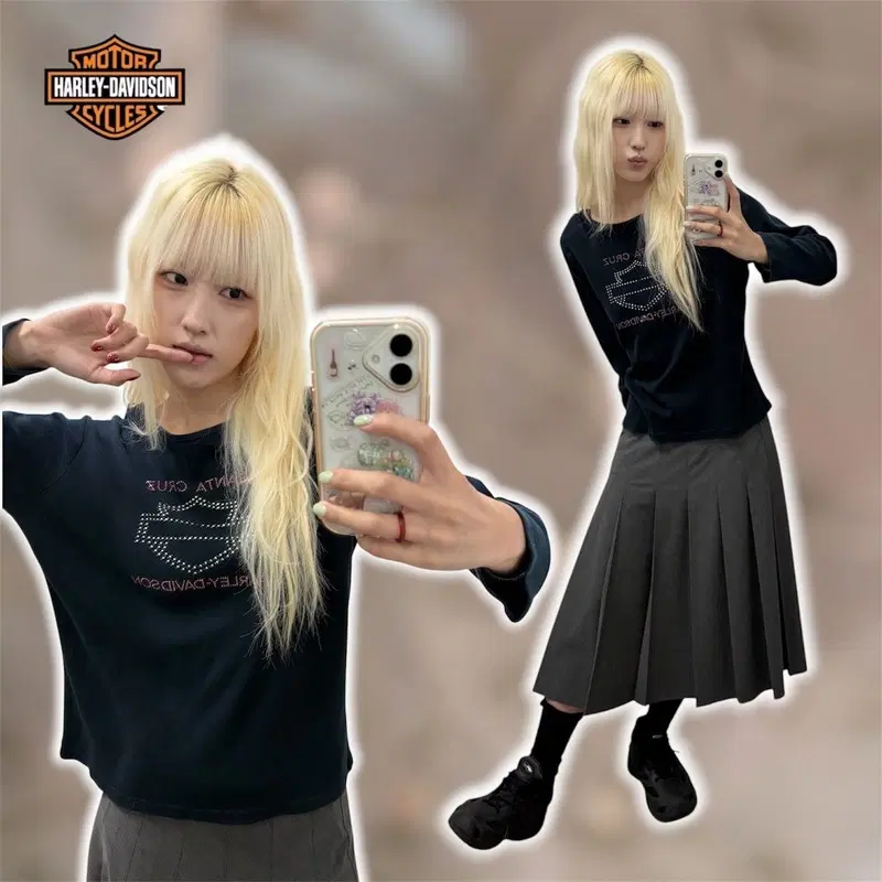 할리데이비슨 큐빅 롱슬리브