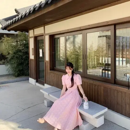 새상품) 바이씨니 리본우아해원피스 핑크 프리