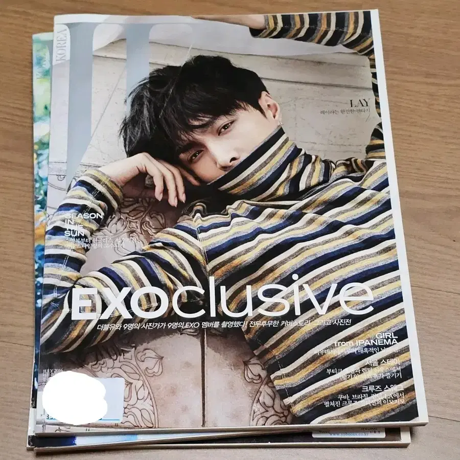 EXO 엑소 W Korea 더블유 코리아 잡지(레이)