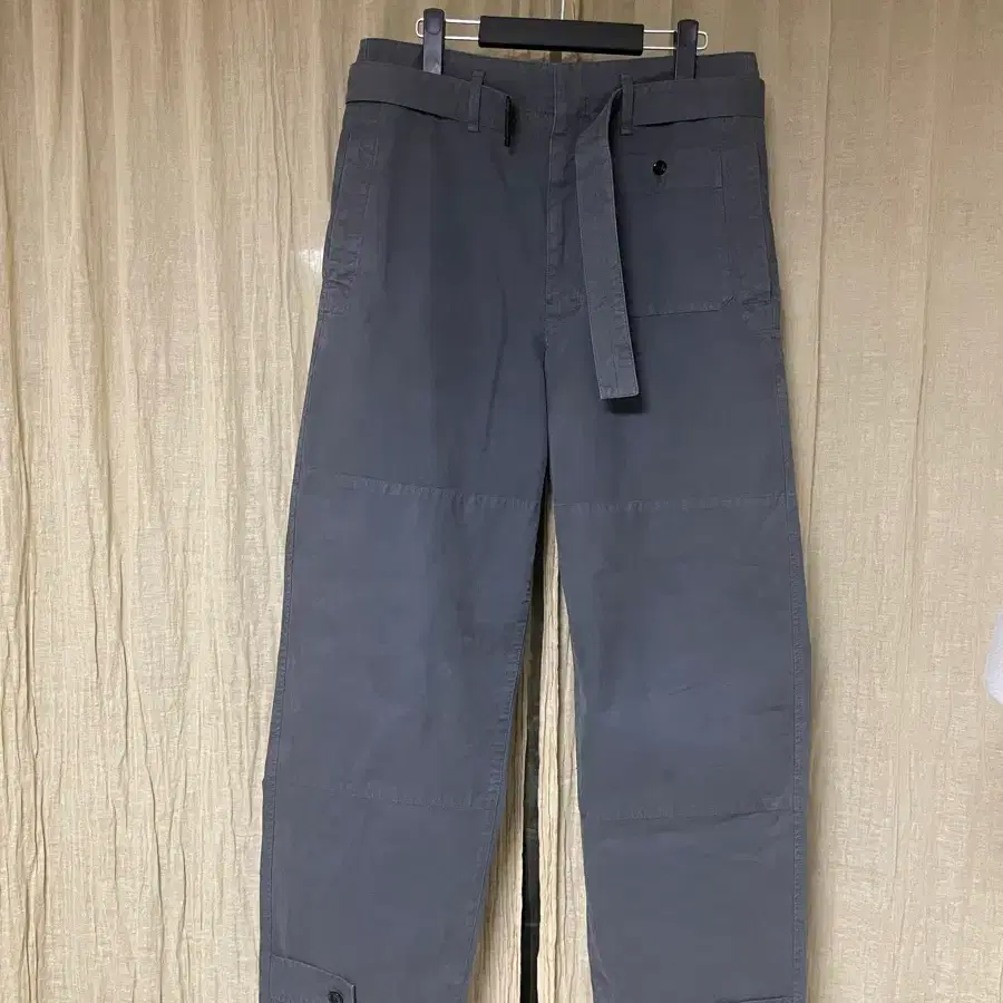 르메르 22FW 밀리터리 팬츠 코튼 캔버스 아스팔트 (48)