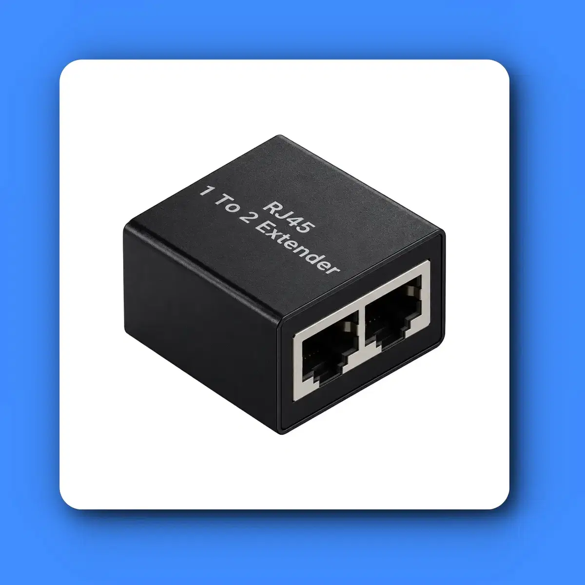 [딜러직판가/새상품]RJ45 1:2 LAN 랜 분배 어댑터 8P8C 2선 분리 STP CAT8