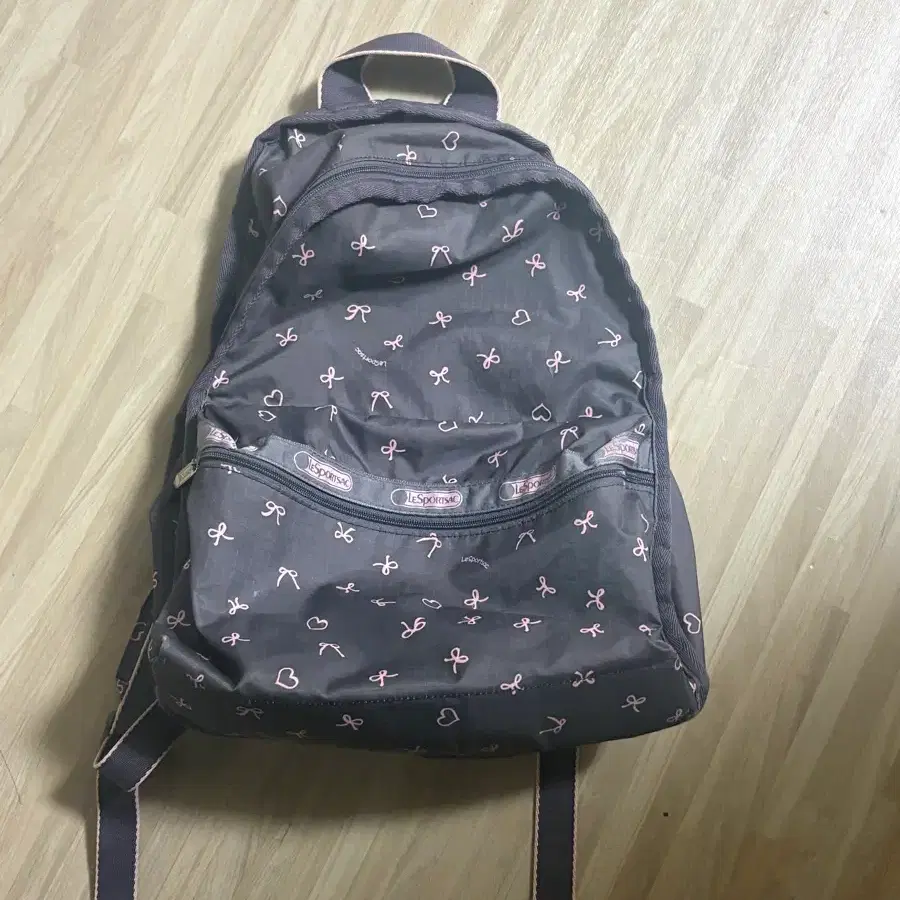 레스포색 쁘띠보 핑크 하트 백팩