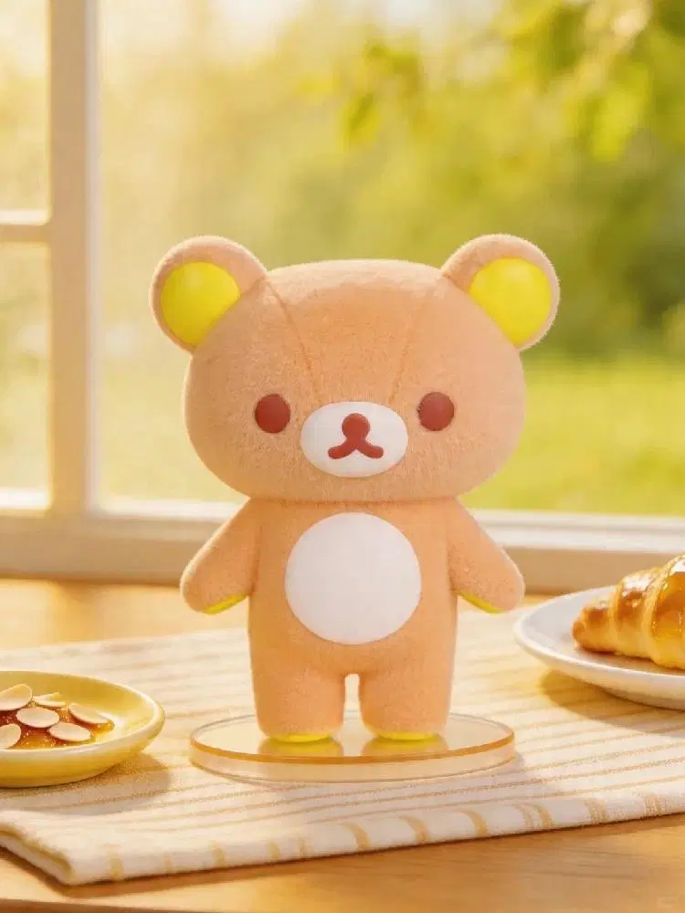 리락쿠마 샤베트 오렌지 플로키 피규어 셔벗
