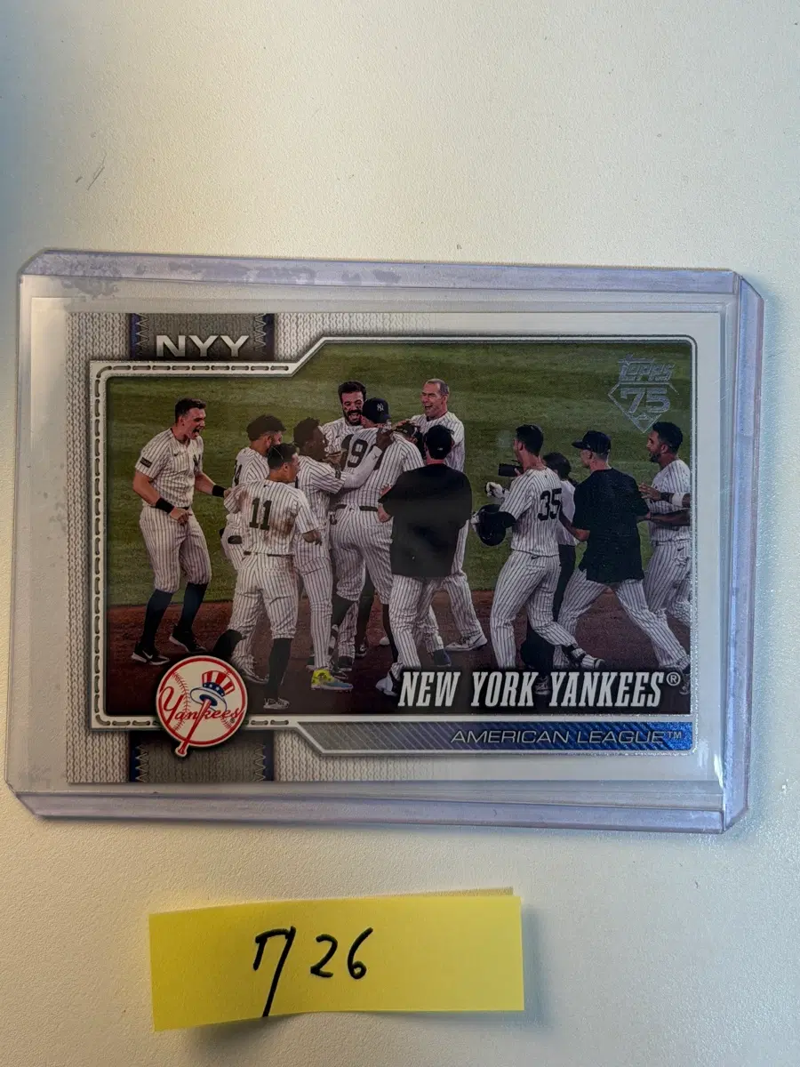 뉴욕 양키스 2026 팀 카드 Topps MLB 야구카드