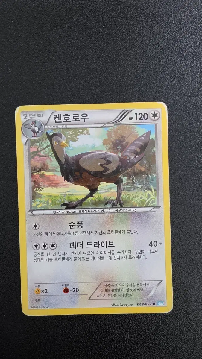 포켓몬 카드 켄호로우 bw3 048