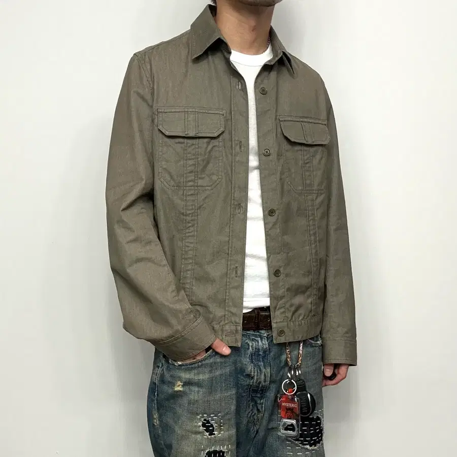DKNY 빈티지 카키 브라운 트러커자켓