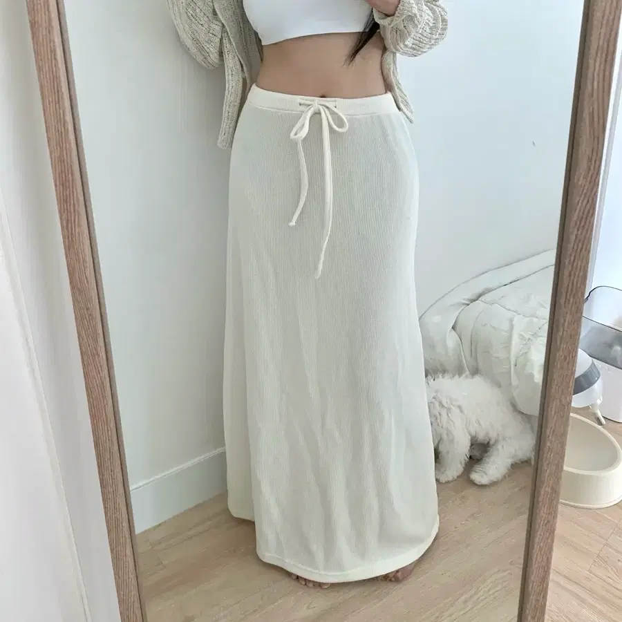 맥시 찰랑 롱스커트 새상품