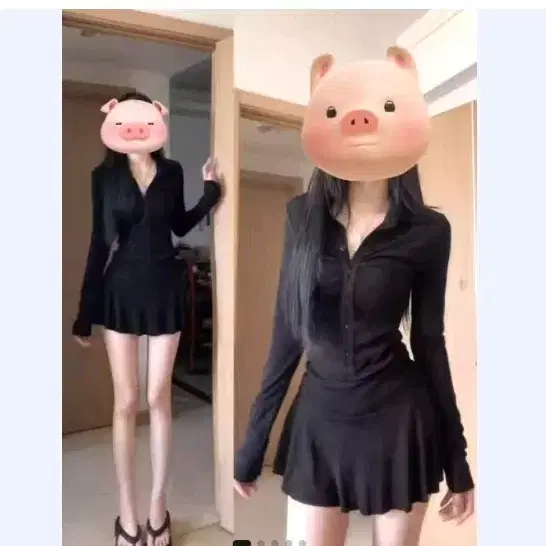 셔츠 드레스 블랙