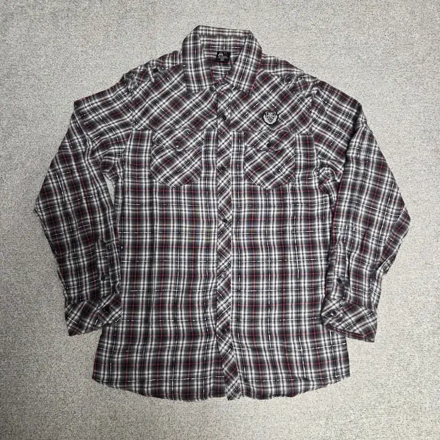 Japanese vintage 플란넬 체크 셔츠 L(100)