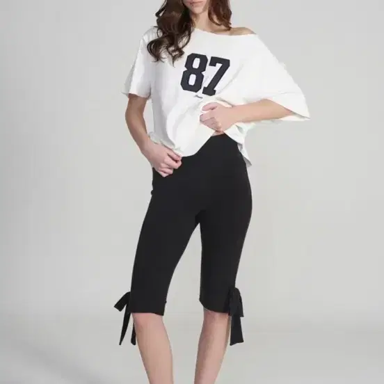 클리시어 캔디 보우 카프리 팬츠
