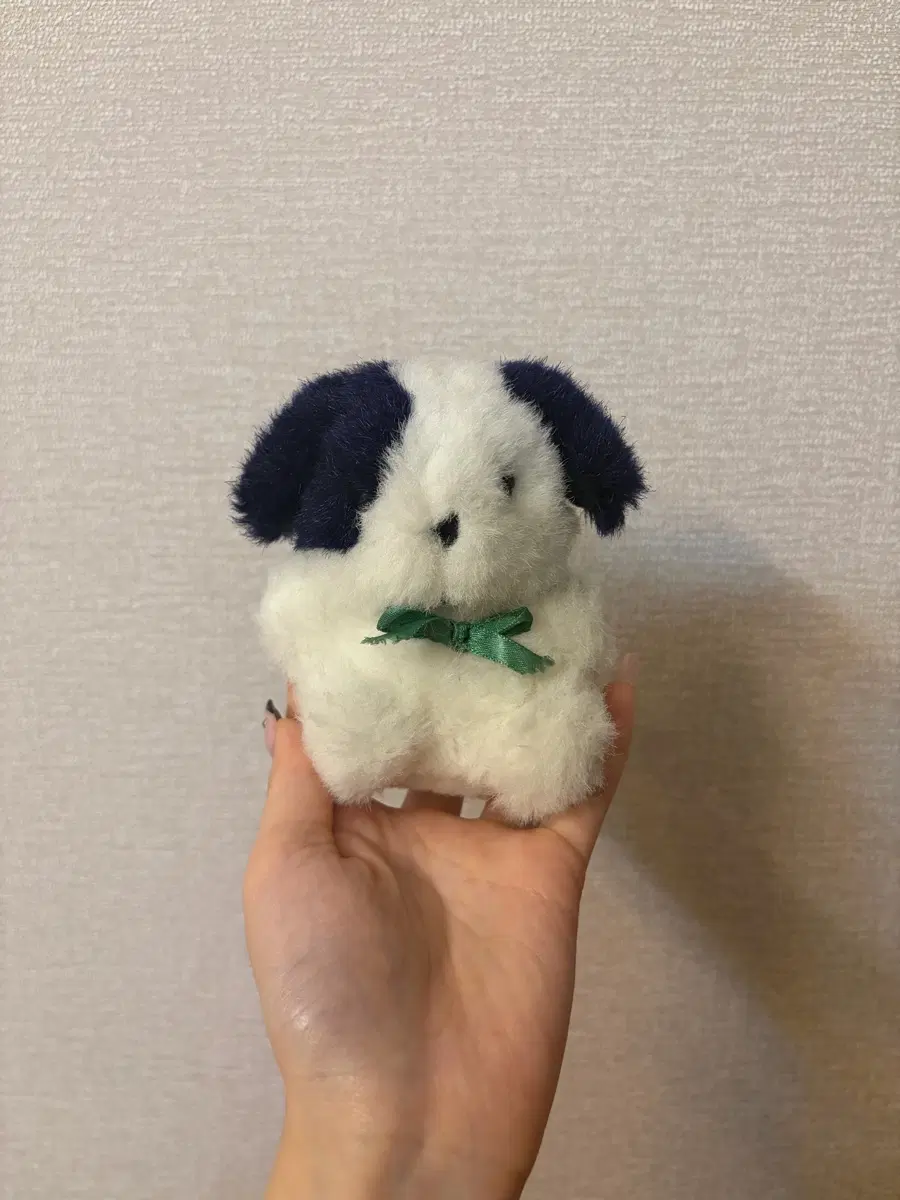 빈티지 점박이 강아지 인형
