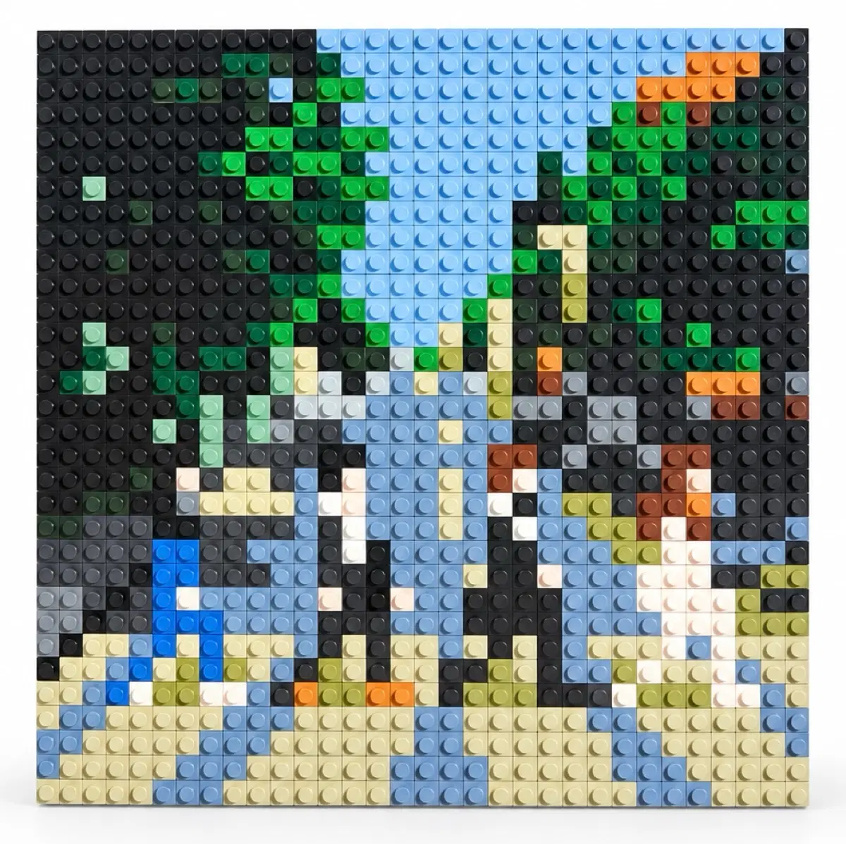 비틀즈 Abbey road 블록 모자이크 앨범 Lp