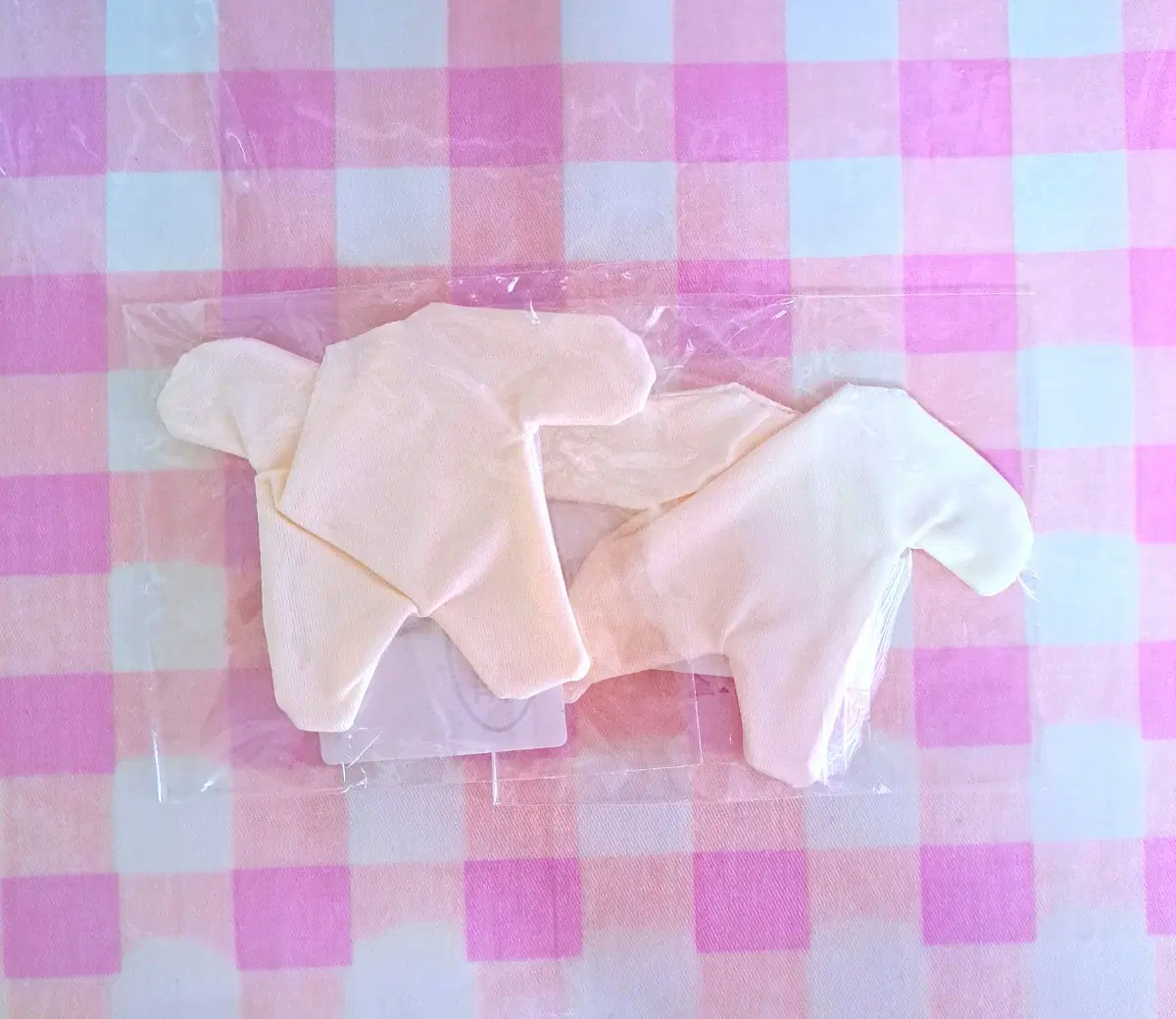 [미개봉] 솜인형 이염방지복(살색) 10cm 5벌 세트