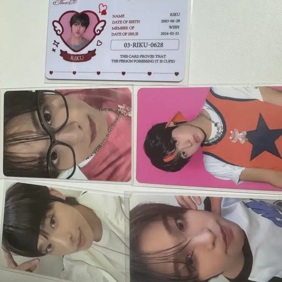 엔시티 위시 리쿠 포카 포토카드 일괄