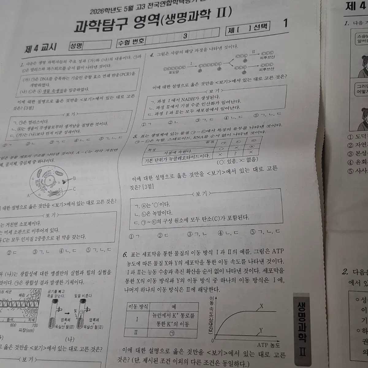 2026년 5월 고3 전국연합 시험지 팔아요! 사탐 과탐