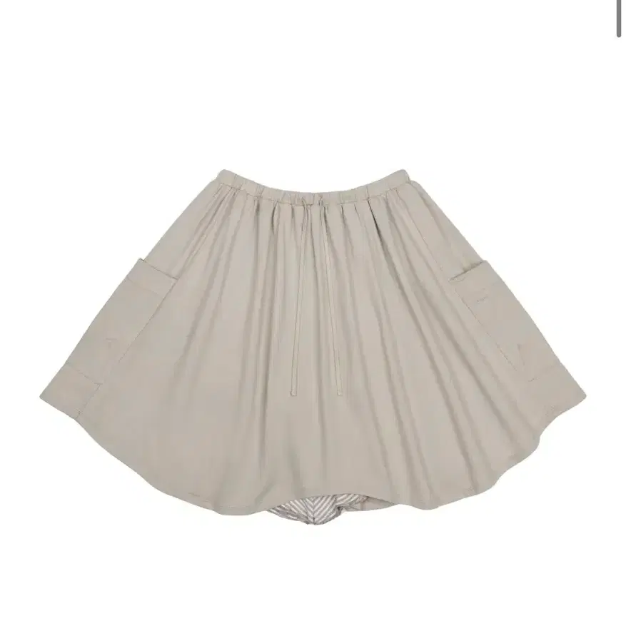 코이세이오 STRIPED LAYERED MIDI SKIRT LIGHT GREY 1사이즈