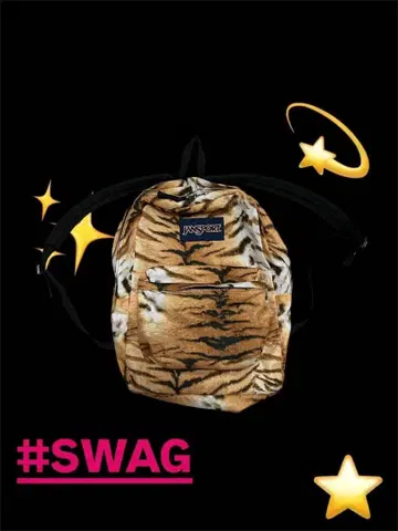 JANSPORT 백팩 트라 무늬 호랑이 무늬 swag y2k 레오파드