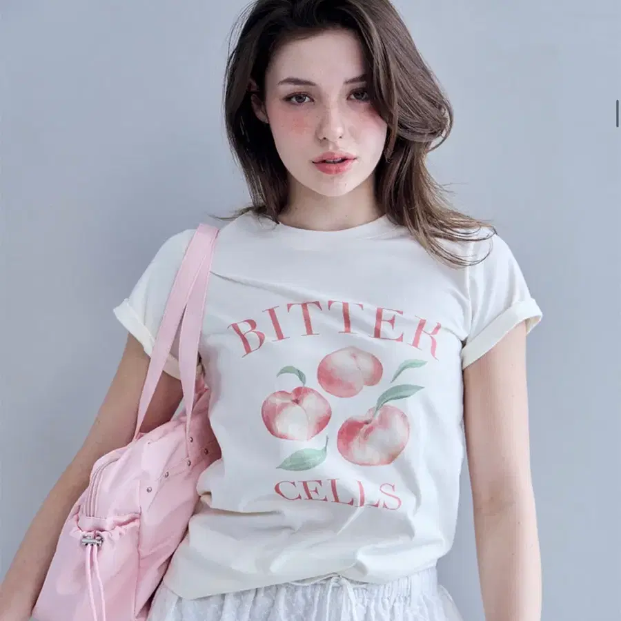 비터셀즈 플랫피치 복숭아 티셔츠