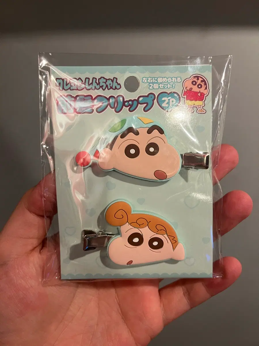 일본정품 짱구 짱아 머리삔