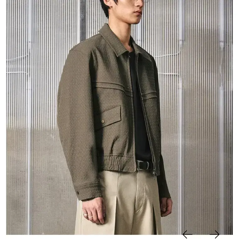 엘무드 더스티 웨스턴 블루종 자켓 카키 48사이즈