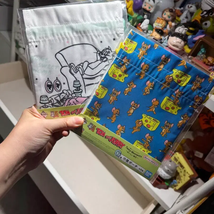 톰과 제리 2종 조이개 파우치