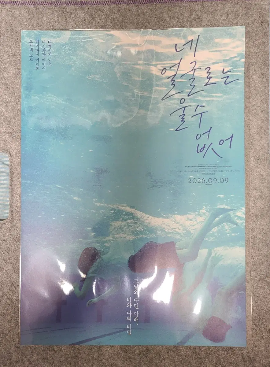 [포스터] 네 얼굴로는 울 수 없어 포스터 특전 굿즈