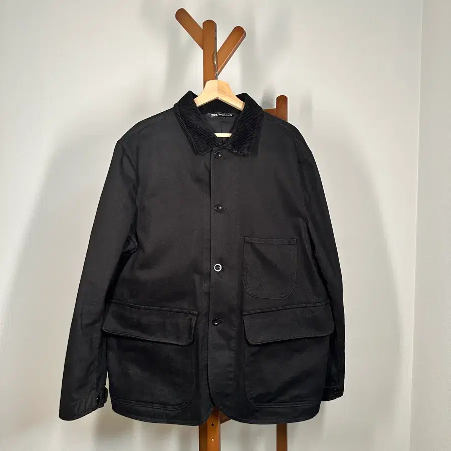 ZARA 자라 면자켓 블랙