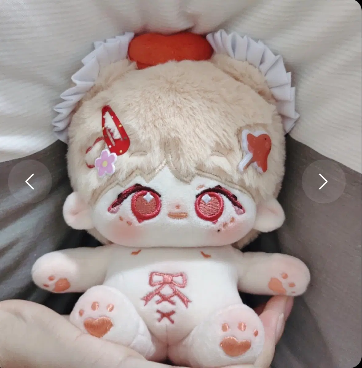 방탄 뷔 BTS V 속성 20cm 솜인형 루비태+fakelove의상 세트