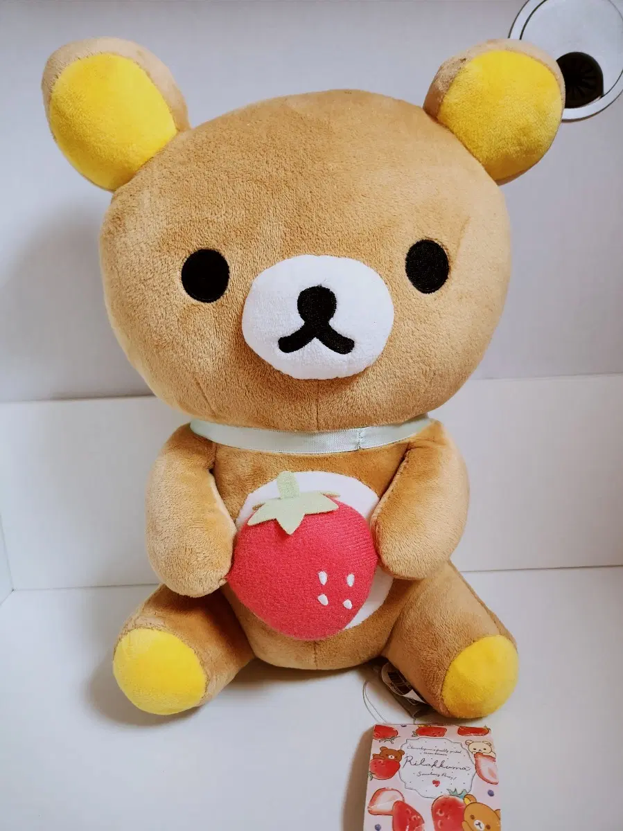 [고전완구] 리락쿠마 딸기리본 인형 중형인형