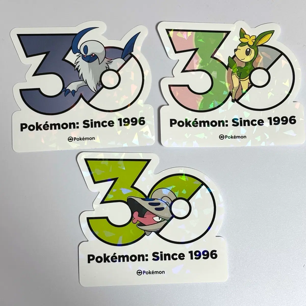 포켓몬 30주년 스티커 앱솔 쪼마리 사철록 일괄