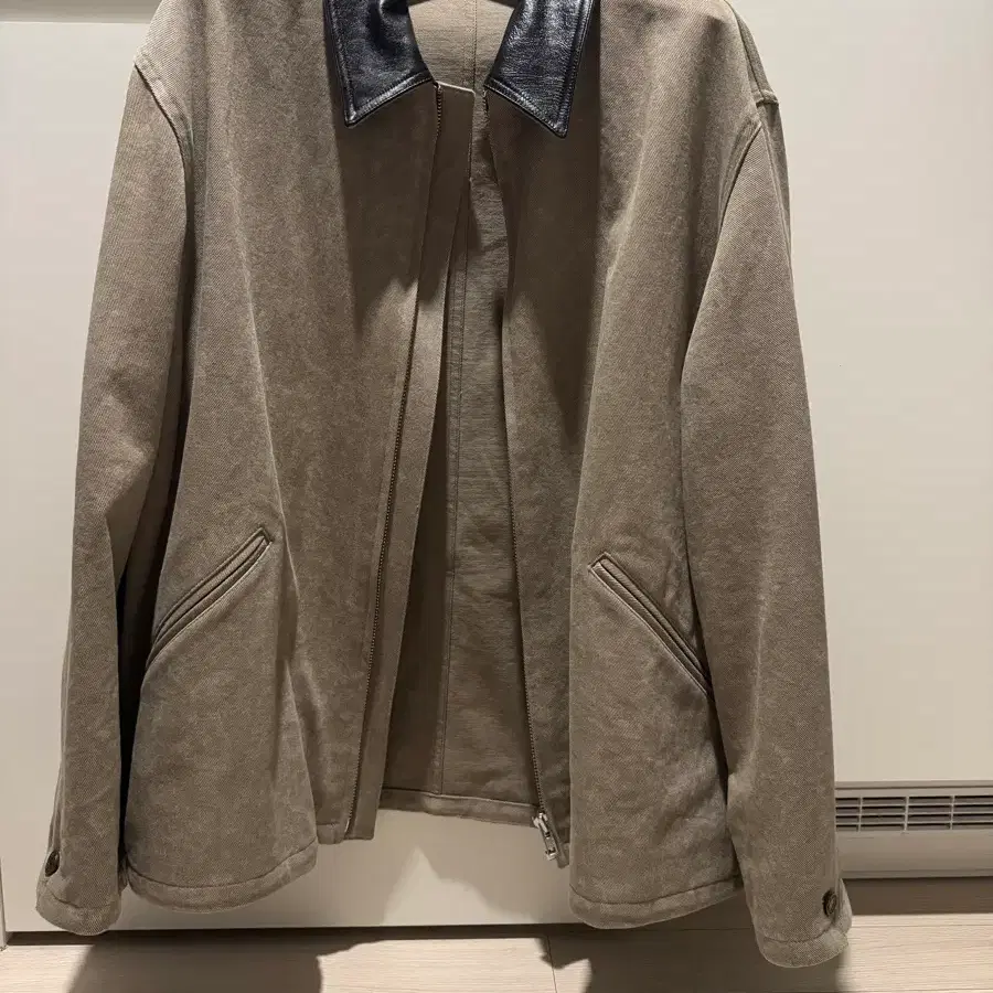 Stu 레더 카라 워크자켓 L
