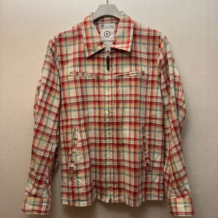 VISVIM 비즈빔 F.I.L. 체크 하프집업 자켓 S 아카이브