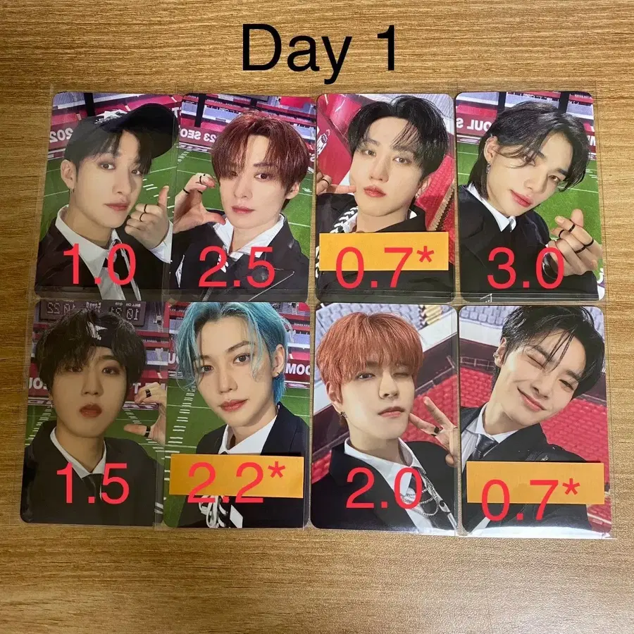 선결제x) 스트레이키즈 5스타 돔투어 스테이존 포카 양도 day1&2