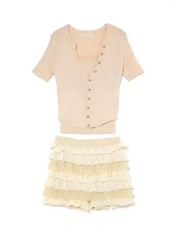 andmary Sui frill pants set up
