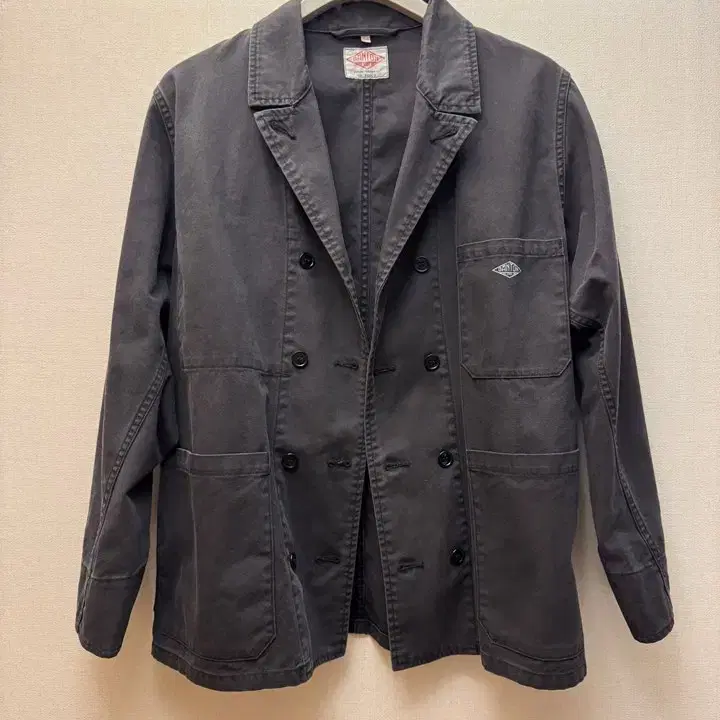 DANTON 단톤 더블브레스티드 워크 자켓 34 / 블랙 차콜 / MADE IN JAPAN