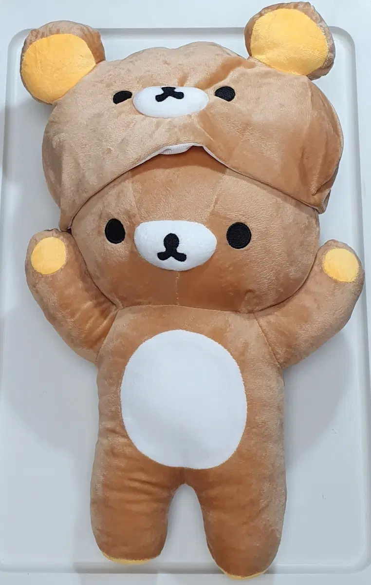 리락쿠마 후드 모자 중형 인형 새상품