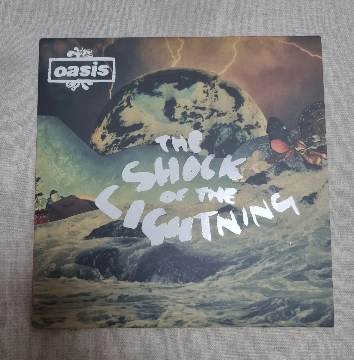 오아시스 THE SHOCK OF THE LIGHTING 7인치 LP