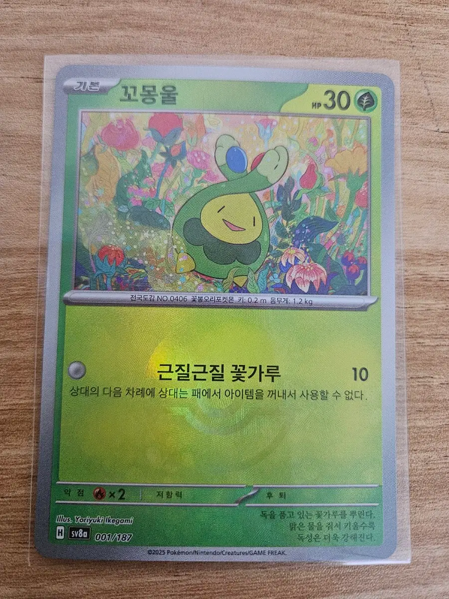 포켓몬카드 꼬몽울 몬스터볼 홀로