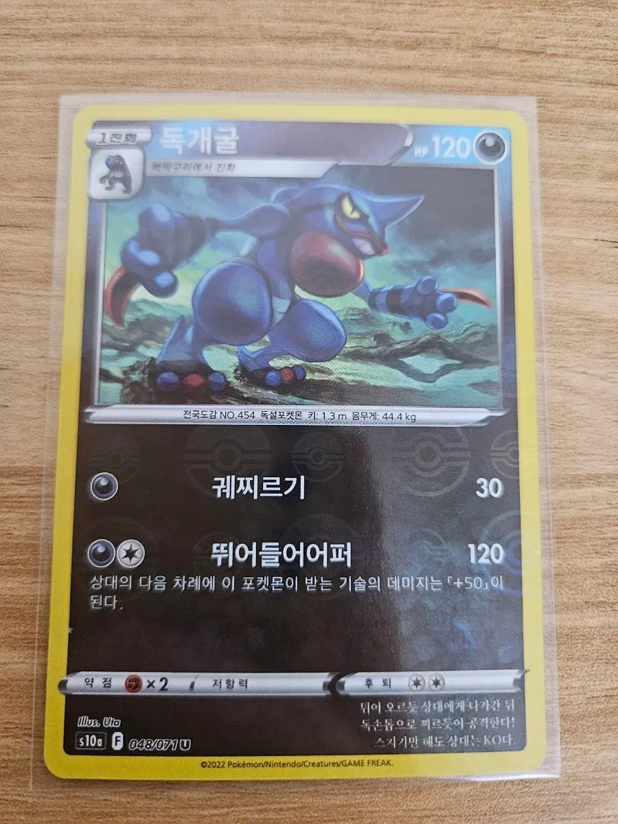 포켓몬카드 독개굴 몬스터볼 홀로