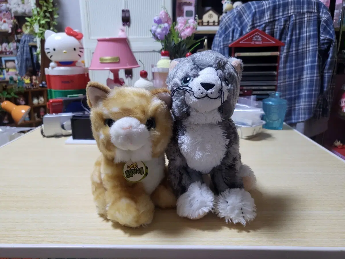 빈티지 고양이 인형 세트 택포