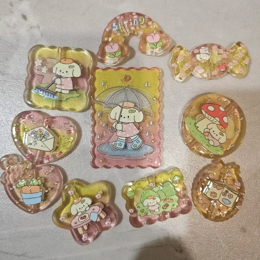 캐릭터비즈 10개한세트