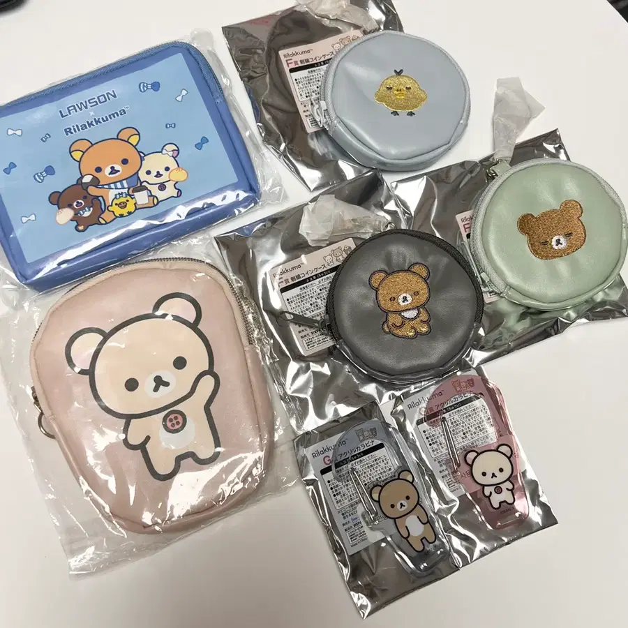리락쿠마 쿠지 파우치 카라비너 일괄