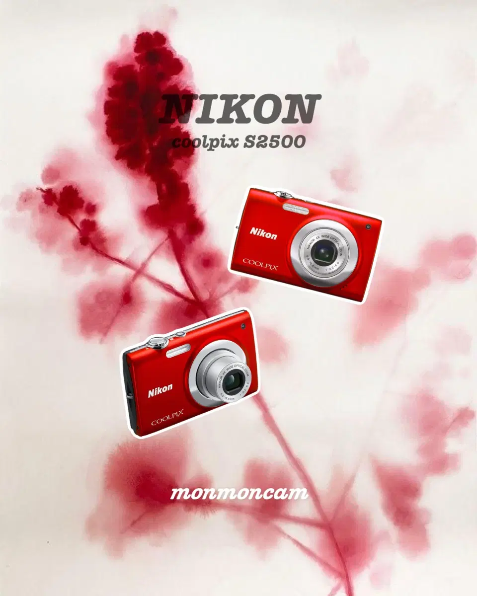 니콘 쿨픽스 s2500 레드 coolpix 디카