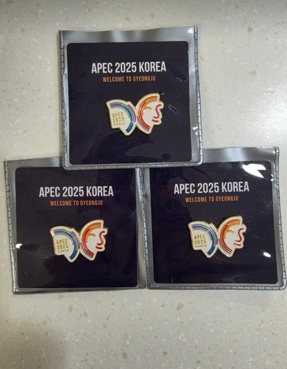 APEC 뱃지 5개