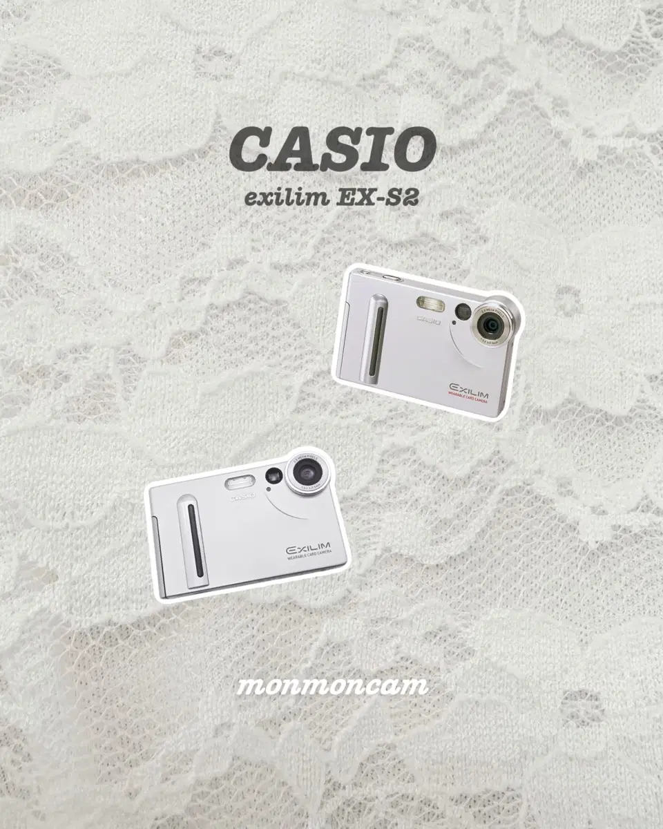 [코난디카] 카시오 엑슬림 ex-s2 실버 초슬림 디카 casio